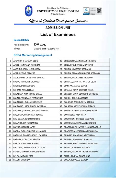 urs entrance exam reviewer|URS Antipolo .